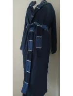 ACTION - Pánsky dvojitý dlhý župan London blue - Vestis