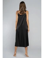 Dámska dlhá nočná košeľa Touch Black - Italian Fashion