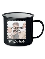 Personalizovaný retro plechový pohár s fotografiou Personalizovaný retro plechový pohár s fotografiou