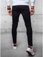 Pánske čierne džínsové nohavice FashionStreet UX4089