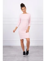 Klasické šaty púdrovo ružové