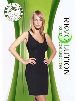 Zoštíhľujúci šaty F020 - Self