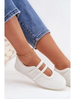 Sportovní dámské baleríny S Paskami Bílé Farvessa