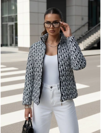 Dámska prechodná krátka prešívaná bunda MY DEAR black FashionStreet TY4505 Dámska prechodná krátka prešívaná bunda MY DEAR black FashionStreet TY4505