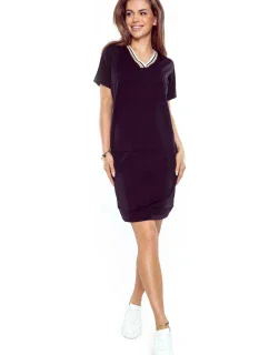 Nočná košeľa Fleur black - ELDAR