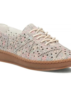 Dámska kožená ažurová viacfarebná poltopánka Filippo DP6830