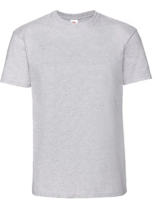 Fruit of the Loom Iconic 195 T Pánske tričko z hrubého materiálu 16.1422 melírovaná šedá