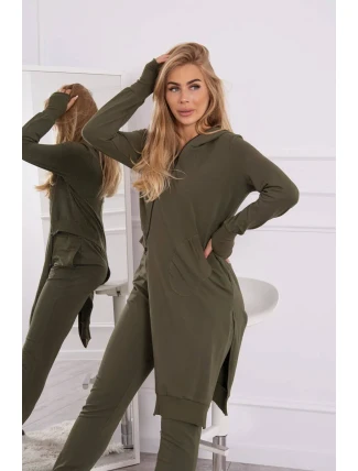 Sada mikín s dlhšou stranou khaki farby