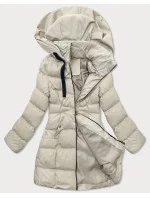 Dámska bunda s kapucňou J Style Light Beige (5M3231-62)