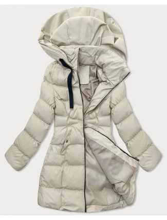 Dámska bunda s kapucňou J Style Light Beige (5M3231-62)