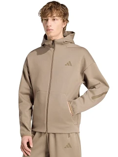 Pánska mikina adidas Z.N.E. Full Zip, béžová, KF3828