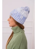 Dolores fleecová čiapka K303 modrá+biela+džínsy