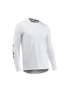 Cyklistické tričko NORTHWAVE Bomb Hello Goodbye Jersey s dlhým rukávom, biele
