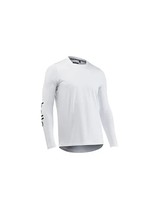 Cyklistické tričko NORTHWAVE Bomb Hello Goodbye Jersey s dlhým rukávom, biele Cyklistické tričko NORTHWAVE Bomb Hello Goodbye Jersey s dlhým rukávom, biele