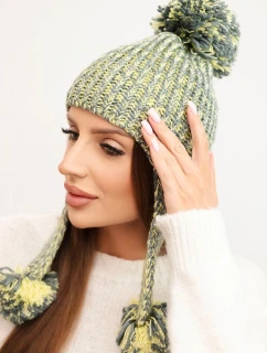 Dámska čiapka s ušami Emma K343 žltá