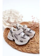 Detské tenisky na suchý zips Športová obuv Grey Rulagia Detské tenisky na suchý zips Športová obuv Grey Rulagia