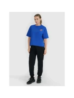 Dámske tričko oversize s potlačou 4F 4FWSS25TTSHF1993-36S