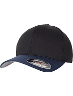 Flexfit 6277T/6277TT 6-panelová čiapka Flexfit Wooly Combed 55.277T čierna/námornícka modrá