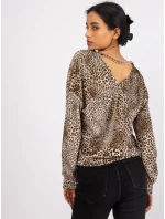 Blúzka DHJ BZ 6550 2.34P čierna a béžová