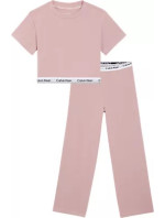 Dievčenské pyžamo KNIT PJ SET (SS+PANT) G80G8006900VS - Calvin Klein