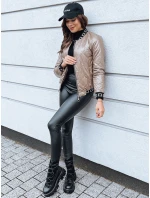 Dámska prešívaná bunda BASEBALL camel FashionStreet TY2563