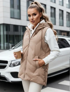 Dámska prešívaná vesta s kapucňou FashionStreet TY5107