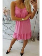 Šaty s tenkým pásikom ružové Šaty s tenkým pásikom ružové