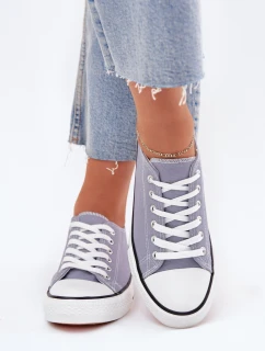 Damskie Klasyczne Trampki Niebieskie Omerta