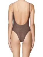 Jednodielne plavky A03986 - 0HFAI hnedá-zlatá - Diesel Jednodielne plavky A03986 - 0HFAI hnedá-zlatá - Diesel