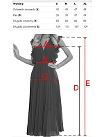 381-7 Éterické šifónové šaty LINDA s čipkovým výstrihom - béžové