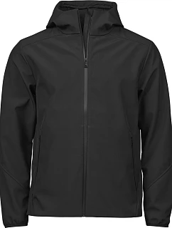 Tee Jays TJ 9524 3-vrstvová softshellová bunda s kapucňou „Performance“ 18.9524 čierna