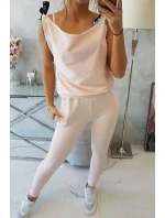 Nohavice/oblek s nápisom selfie powder pink Nohavice/oblek s nápisom selfie powder pink