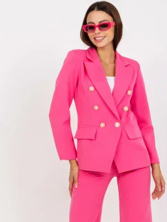 Dámska bunda DHJ MA 15555 00P tmavo ružová