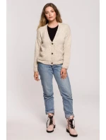 Dámsky Cardigan BK074 Beige - BeWear