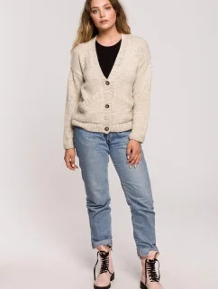 Dámsky Cardigan BK074 Beige - BeWear