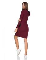 Dámske šaty T217/3 burgundy - Tessita Dámske šaty T217/3 burgundy - Tessita