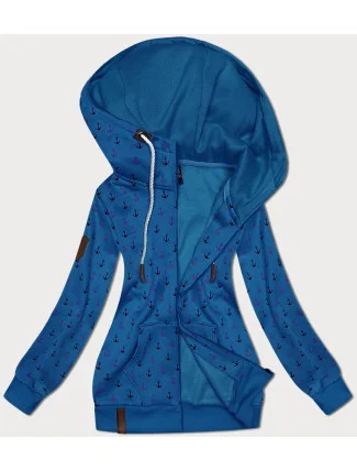 Svetlomodrá teplá odnímateľná mikina so vzorom kotvy (2307) Svetlomodrá teplá odnímateľná mikina so vzorom kotvy (2307)