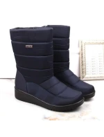 Dámske vysoké snehové topánky W EVE436B navy blue - Novinky