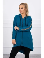 Mikina so zipsom na chrbte Marine