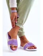 Damskie Sportowe Klapki Fioletowe Sunrise
