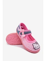 Dievčenské balerínky na suchý zips HELLO KITTY ružové Shani Dievčenské balerínky na suchý zips HELLO KITTY ružové Shani