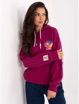 Mikina D10600BK02784A fuchsiová