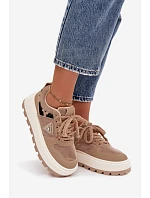 Dámske topánky na platforme A209 beige - Sweet Shoes Dámske topánky na platforme A209 beige - Sweet Shoes