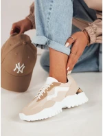 Dámske tenisky PERNES beige FashionStreet ZY0482