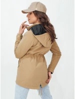 Dámska bunda ELINA dark beige FashionStreet TY4344
