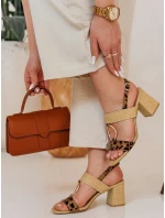 ROMELLA FashionStreet dámske sandále na podpätku ZY0851