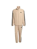 Pánske tepláky adidas Sportswear Basic 3-Stripes Woven Tracksuit Beige JX3149