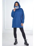 Zateplená mikina s kapucňou z džínsoviny