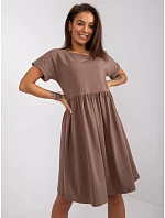 Dámske šaty RV SK 5672.03P Brown - Rue Paris
