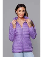 Svetlo fialová ľahká dámska prešívaná bunda (58M23037-37)